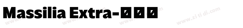 Massilia Extra字体转换